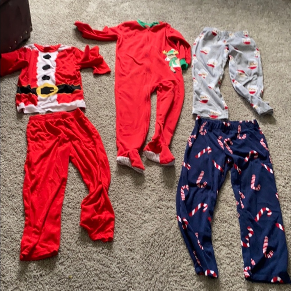 Holiday fleece pajamas size 7/8